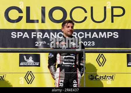 Francorchamps, Belgique. 27th mai 2023. TORELLI Gabriele ITA, Rangoni Corse, Clio Cup Series, portrait pendant la ronde 4th de la Clio Cup Europe 2023, de 26 mai à 28, 2023 sur le circuit de Spa-Francorchamps, à Francorchamps, Belgique - photo Alexandre Guillermot/DPPI crédit: DPPI Media/Alamy Live News Banque D'Images