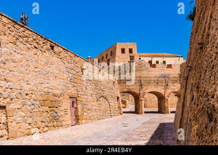 Le Moat Hornabeque est l'un des endroits les plus remarquables de la citadelle espagnole de Melilla la Vieja, à Melilla. Il est situé à l'extrémité ouest de Banque D'Images