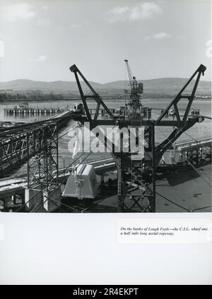 Ouverture officielle de l'usine de production de carbide et d'acétylène à Maydown, près de Londonderry, en Irlande du Nord, sur 15 juin 1960. Carbide Industries Limited faisait partie du British Oxygen Group of Companies. Banque D'Images