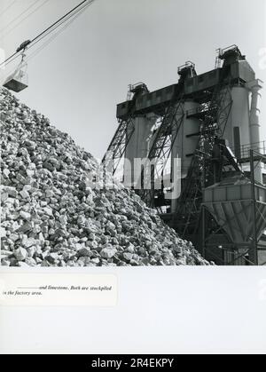 Ouverture officielle de l'usine de production de carbide et d'acétylène à Maydown, près de Londonderry, en Irlande du Nord, sur 15 juin 1960. Carbide Industries Limited faisait partie du British Oxygen Group of Companies. Banque D'Images