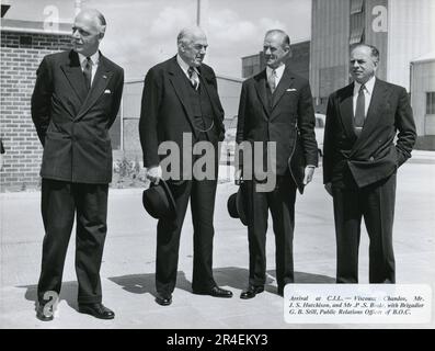 Ouverture officielle de l'usine de production de carbide et d'acétylène à Maydown, près de Londonderry, en Irlande du Nord, sur 15 juin 1960. Carbide Industries Limited faisait partie du British Oxygen Group of Companies. Banque D'Images