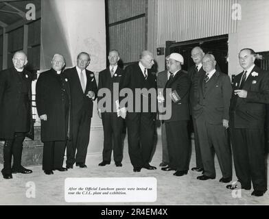 Ouverture officielle de l'usine de production de carbide et d'acétylène à Maydown, près de Londonderry, en Irlande du Nord, sur 15 juin 1960. Carbide Industries Limited faisait partie du British Oxygen Group of Companies. Banque D'Images