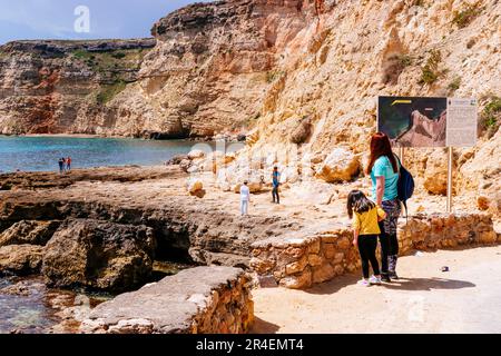 Les falaises d'Aguadú, Acantilados de Aguadú, sont d'environ 100 mètres de haut. C'est une zone spéciale de conservation d'un énorme intérêt environnemental pour Banque D'Images