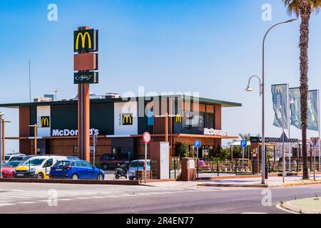 McDonalds Drive. Melilla, Ciudad Autónoma de Melilla, Espagne, África, UE Banque D'Images