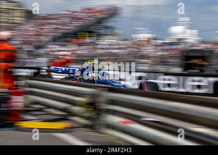 Monte Carlo, Monaco, 27 mai, Pierre Gasly, de France concurrence pour Alpine . Qualification, partie 7 du championnat de Formule 1 2023. Crédit : Michael Potts/Alay Live News Banque D'Images