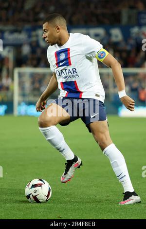 Strasbourg, France. 27th mai 2023. Kylian Mbappe du PSG lors du championnat français Ligue 1 Uber Eats match de football entre RC Strasbourg Alsace (RCSA) et Paris Saint-Germain (PSG) sur 27 mai 2023 au Stade de la Meinau à Strasbourg, France - photo Jean Catuor/DPPI crédit: DPPI Media/Alffe Live News Banque D'Images