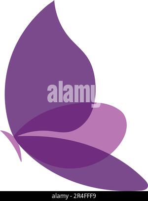 motif vectoriel avec logo papillon violet Illustration de Vecteur