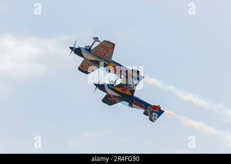 Flying Bulls au Pardubice Air Show 2023 à Pardubice, République Tchèque Banque D'Images