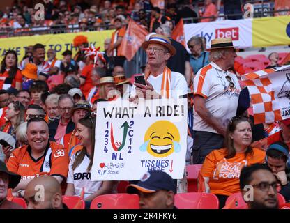 Londres, Royaume-Uni. 27th mai 2023. Les fans de Luton au championnat EFL jouent-off final Coventry City v Luton Town Match au stade Wembley, Londres, Royaume-Uni, le 26th mai 2023. Crédit : Paul Marriott/Alay Live News Banque D'Images