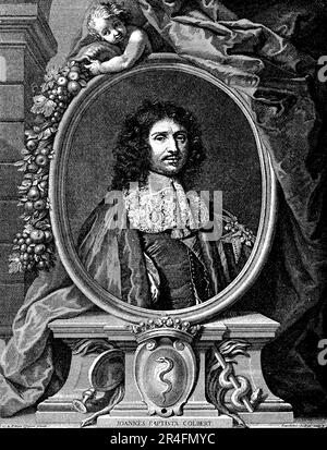 Jean-Baptiste Colbert était un homme d'État français de 17th ans qui a servi comme ministre des Finances sous le roi Louis XIV Il a joué un rôle clé dans la promotion du développement économique de la France, y compris l'expansion du secteur manufacturier, de l'agriculture et du commerce international. Il a mis en œuvre des politiques qui ont encouragé la croissance de l'industrie et du commerce, et a cherché à centraliser et à rationaliser l'économie française. Il a également joué un rôle dans l'expansion des territoires français outre-mer, y compris l'établissement de colonies en Amérique du Nord et dans les Caraïbes. Il est considéré comme l'un des chiffres les plus importants Banque D'Images