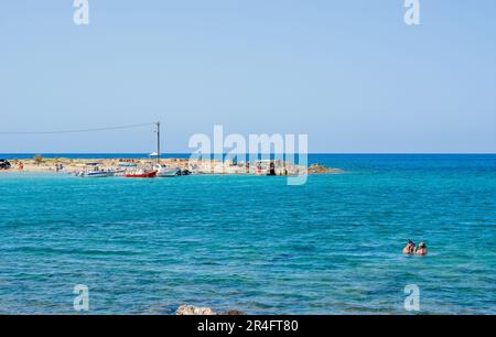 La mer splendide de Croatie Banque D'Images