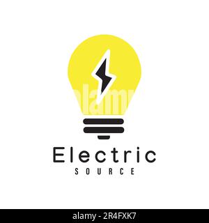 Logo Electric Bull Design logo Electric Idea Illustration de Vecteur