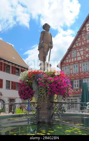 Baden-Wuerttemberg, Forêt Noire Dornstetten, Centre, Vieille ville Banque D'Images