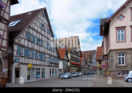 Baden-Wuerttemberg, Forêt Noire Dornstetten, Centre, Vieille ville Banque D'Images