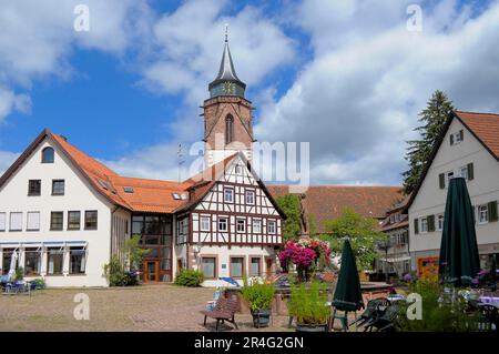 Baden-Wuerttemberg, Forêt Noire Dornstetten, Centre, Vieille ville Banque D'Images