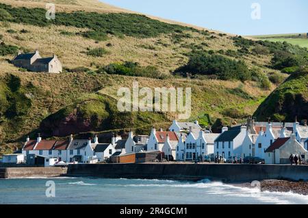 Pennan Fishing Village, Aberdeenshire, Écosse, Royaume-Uni Banque D'Images