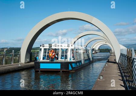 Union Canal, roue de Falkirk, Bonnybridge, Falkirk, Écosse, Royaume-Uni Banque D'Images