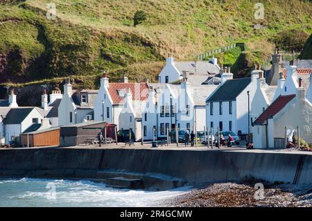 Pennan Fishing Village, Aberdeenshire, Écosse, Royaume-Uni Banque D'Images