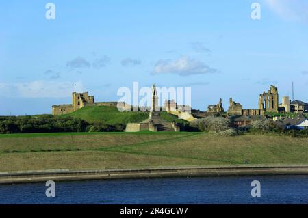 Tynemouth, Newcastle, Angleterre, Newcastle upon Tyne, Collingwoods Monument Banque D'Images