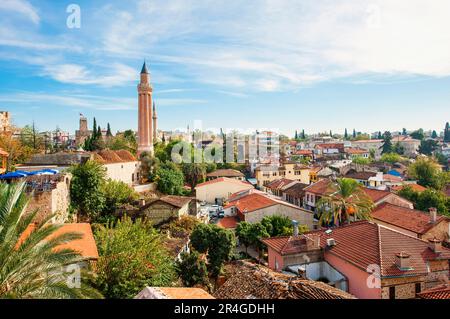 Mosquée Yivli Minare, Ulu Camii, Camii, Vieille ville, Antalya, Turquie Banque D'Images