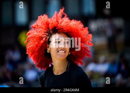 Gotzis, Autriche. 28th mai 2023. US' Taliyah Brooks est vu à l'épreuve d'heptathlon féminin le deuxième jour de la Hypo-Meeting, IAAF World Combined Events Challenge, dans le stade de Mosle à Gotzis, Autriche, le dimanche 28 mai 2023. BELGA PHOTO JASPER JACOBS crédit: Belga News Agency/Alay Live News Banque D'Images