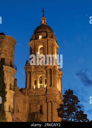 Malaga, province de Malaga, Costa del sol, Andalousie, sud de l'Espagne. La cathédrale de la Renaissance. Le nom complet en espagnol est la basilique Catedral de la Santa Iglesia Banque D'Images