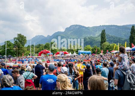 Gotzis, Autriche. 28th mai 2023. L'illustration montre la compétition masculine de saut à la perche, à l'épreuve de décathlon masculin le deuxième jour de la Hypo-Meeting, IAAF World Combined Events Challenge, dans le stade Mosle à Gotzis, Autriche, dimanche 28 mai 2023. BELGA PHOTO JASPER JACOBS crédit: Belga News Agency/Alay Live News Banque D'Images