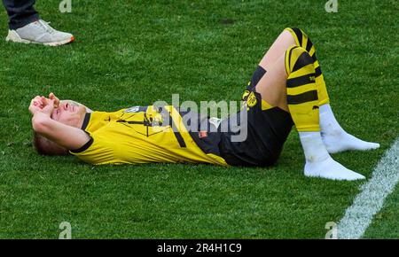 Marco REUS, BVB 11 après le match BORUSSIA DORTMUND - FSV MAINZ 05 2-2, BVB a perdu la chance pour le titre. 1.Ligue allemande de football sur 27 mai 2023 à Dortmund, Allemagne. Saison 2022/2023, match jour 34, 1.Bundesliga, 34.Spieltag, BVB, MZ, © Peter Schatz / Alamy Live News - LES RÉGLEMENTATIONS DFL INTERDISENT TOUTE UTILISATION DE PHOTOGRAPHIES comme SÉQUENCES D'IMAGES et/ou QUASI-VIDÉO - Banque D'Images