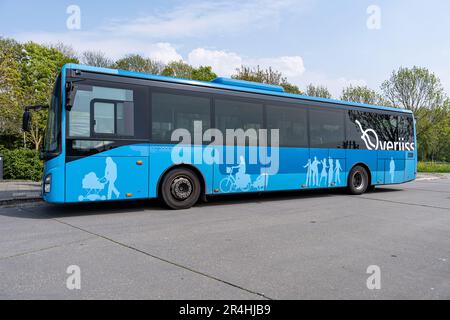 OV Regio Ijsselmond Iveco Crossway bus à Lemmer, pays-Bas Banque D'Images