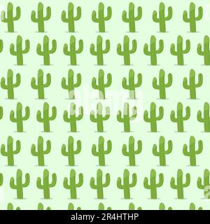 Motifs Cactus dessin animé d'arrière-plan. Vecteur et illustrations Illustration de Vecteur