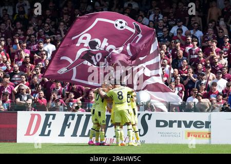 Salerno, Italie. 27th mai 2023. Pendant la série Un match entre les États-Unis Salernitana et Udinese Calcio au Stadio Arechi sur 27 mai 2023 à Salerne, Italie. Credit: Giuseppe Maffia/Alay Live News Banque D'Images