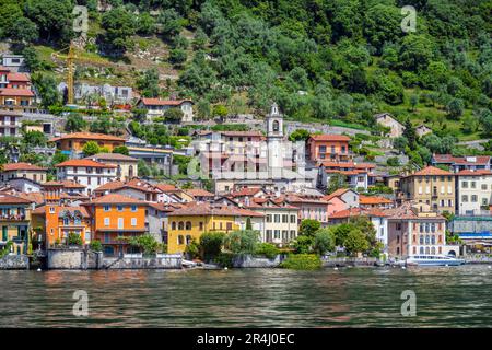 Sala Comacina, Lac de Côme, Lombardie, Italie Banque D'Images