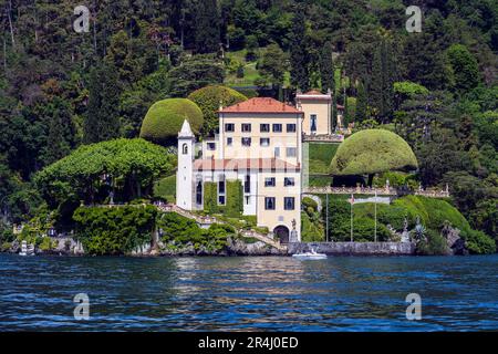 Villa del Balbianello, Lezzeno, Lac de Côme, Lombardie, Italie Banque D'Images