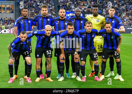 Milan, Italie. 27th mai 2023. Le départ-11 d'Inter pour la série Un match entre Inter et Atalanta à Giuseppe Meazza à Milan. (Crédit photo : Gonzales photo/Alamy Live News Banque D'Images