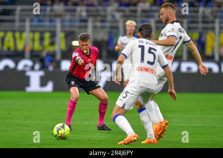 Milan, Italie. 27th mai 2023. L'arbitre Daniele Orsato a vu pendant la série Un match entre Inter et Atalanta à Giuseppe Meazza à Milan. (Crédit photo : Gonzales photo/Alamy Live News Banque D'Images