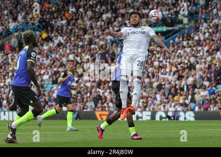 Weston McKennie #28 de Leeds United en action pendant le match de Premier League Leeds United contre Tottenham Hotspur à Elland Road, Leeds, Royaume-Uni, 28th mai 2023 (photo de James Heaton/News Images) à Leeds, Royaume-Uni le 5/28/2023. (Photo de James Heaton/News Images/Sipa USA) Banque D'Images