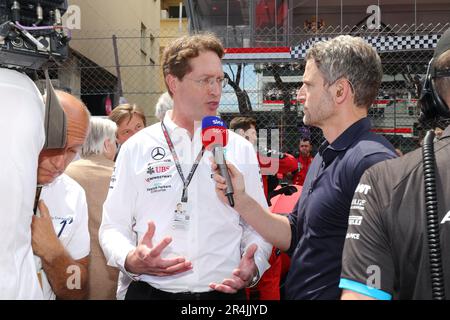 KAELLENIUS Ola, Président du Conseil d'Administration de Mercedes-Benz, portrait du Grand Prix de Monaco de Formule 1 2023 2023, 6th du Championnat du monde de Formule 1 de 26 mai à 28, 2023 sur le circuit de Monaco, à Monaco - photo : DPPI/DPPI/LiveMedia Banque D'Images