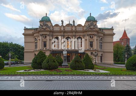 Cracovie, Pologne - 06 juin 2019: Théâtre Juliusz Słowacki (polonais: Teatr im. Juliusza Słowackiego) est un lieu historique de 19th-siècle qui organise des concerts Banque D'Images