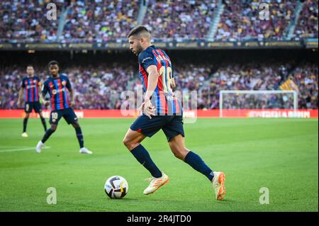 Barcelone, Espagne. 28th mai 2023. Jordi Alba (FC Barcelone) lors d'un match de la Liga Santander entre le FC Barcelone et le RCD Mallorca au camp Spotify Nou, à Barcelone, Espagne sur 28 mai 2023. (Photo/Felipe Mondino) crédit: Agence de photo indépendante/Alamy Live News Banque D'Images