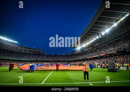 Barcelone, Espagne. 28th mai 2023. La Liga Santander match entre le FC Barcelone et le RCD Mallorca au camp Spotify Nou, à Barcelone, en Espagne, sur 28 mai 2023. (Photo/Felipe Mondino) crédit: Agence de photo indépendante/Alamy Live News Banque D'Images