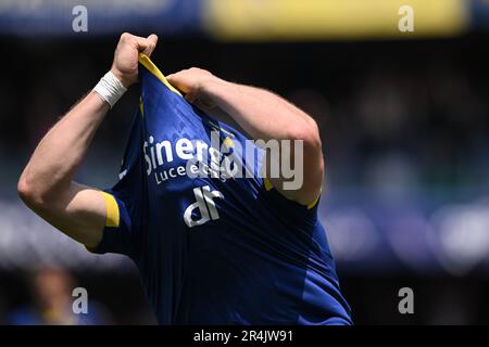 Vérone, Italie. 28th mai 2023. Stade Bentegodi, 28.05.23 Adolfo Gaich (38 Hellas Verona) pendant la série Un match entre Hellas Verona et Empoli FC au stade Bentegodi à Vérone, Italie Soccer (Cristiano Mazzi/SPP) Credit: SPP Sport Press photo. /Alamy Live News Banque D'Images