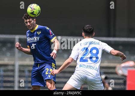 Vérone, Italie. 28th mai 2023. Stade Bentegodi, 28.05.23 Giangiacomo Magnani (23 Hellas Verona) il Serie Un match entre Hellas Verona et Empoli FC au stade Bentegodi de Vérone, Italie Soccer (Cristiano Mazzi/SPP) Credit: SPP Sport Press photo. /Alamy Live News Banque D'Images