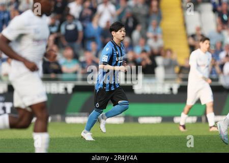 Brugge, Belgique. 28th mai 2023. Shion Homma du Club photographié lors d'un match de football entre le Club Brugge et KRC Genk, dimanche 28 mai 2023 à Bruges, le 5 jour des matchs des Champions de la première division du championnat belge de la Jupiler Pro League 2022-2023. BELGA PHOTO BRUNO FAHY crédit: Belga News Agency/Alay Live News Banque D'Images