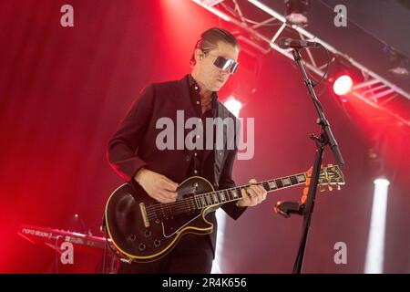 Brighton, Royaume-Uni. Dimanche 28 mai 2023.Paul Banks d'Interpol se produit au Brighton Dome,© Jason Richardson / Alamy Live News Banque D'Images