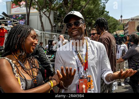 Monte Carlo, Monaco, le 29th mai 2023, Chris Rock assiste à la journée de course, ronde 07 du championnat de Formule 1 2023. Crédit : Michael Potts/Alay Live News Banque D'Images