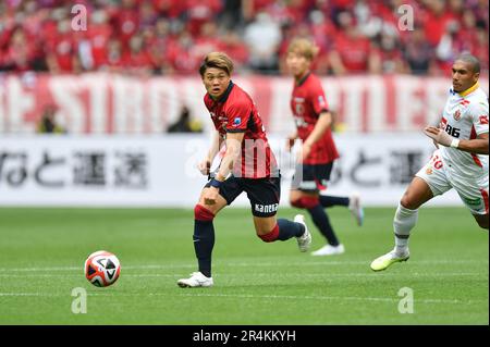 Tokyo, Japon. 14th mai 2023. Shintaro Nago de Kashima Antlers lors du match de la ligue 2023 J1 entre Kashima Antlers 2-0 Grampus de Nagoya au stade national du Japon à Tokyo, Japon, 14 mai 2023. Credit: AFLO/Alay Live News Banque D'Images