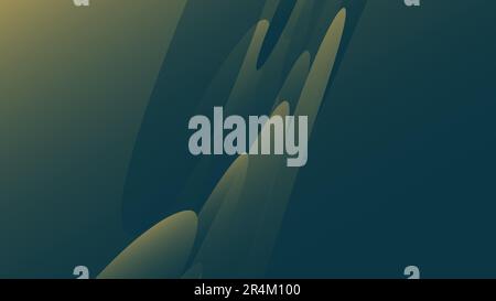 Texture verte abstraite, fond de cosmique énergique magique belle couleur lumineuse bulles cercles lignes bandes spirales et geome Illustration de Vecteur