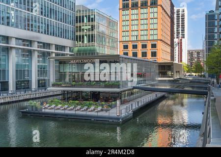 Quai des Canaries dans la ville de Londres Banque D'Images