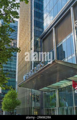 Le siège social de Barclays Group à Canary Wharf Banque D'Images