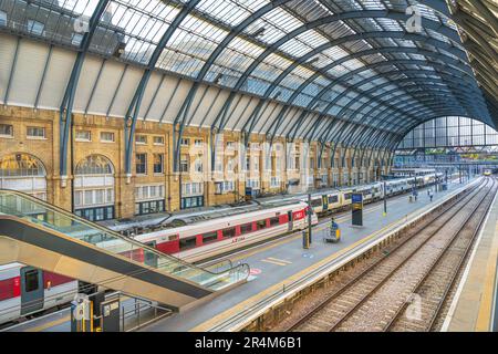 La gare de King's Cross à Londres Banque D'Images